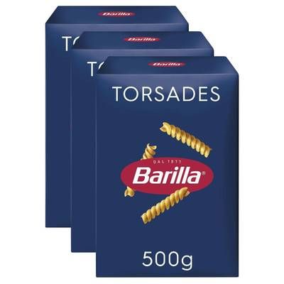 Barilla Pâtes Torsades, Lot de 3x500g