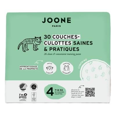 Joone Couches Culottes Bébés T4 7 - 14 kg, 30 couches culottes
