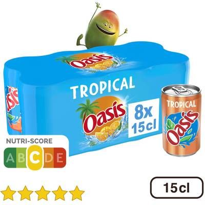 Oasis Boisson aux Fruits Tropical, 8x15cl
