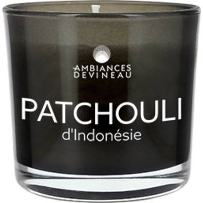 Ambiances Devineau Bougie parfumée verre Patchouli d'Indonésie, 20 h