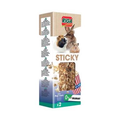 Riga Sticky Baguettes au Pop Corn pour rongeurs 2x47,5g, 95g