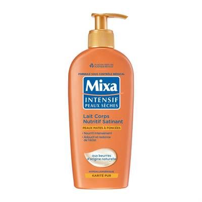 Mixa Lait Corps Nutritif Satinant, pour peaux mates à foncés, 250ml