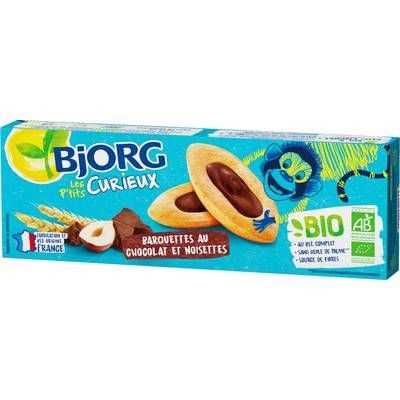 Bjorg - Les Petits Curieux Barquettes Choco Noisettes Bio, 120g