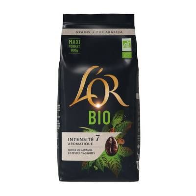 L'or Café en grain du Brésil Bio, 900g