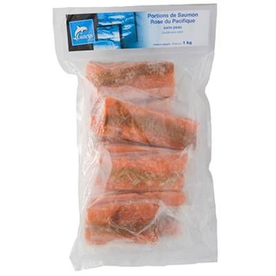 Gineys Portions de Saumon Sauvage du Pacifique, 1kg
