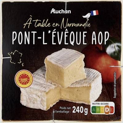 Auchan Terroir Petit Pont-l'evêque AOP, 240g