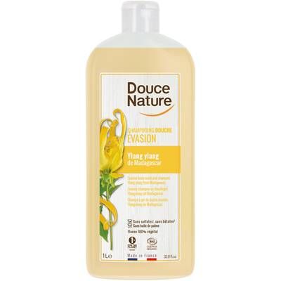 Douce Nature Shampooing Douche Evasion Ylang-Ylang de Madagascar, 1L