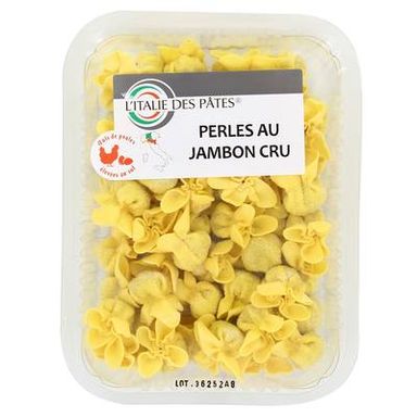 L'Italie des Pâtes Perles Farcies au Jambon cru- Pâtes fraîches, 250g