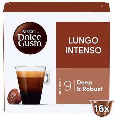 Nescafe Dolce Gusto Café Lungo Intenso Intensité 9, 16 capsules