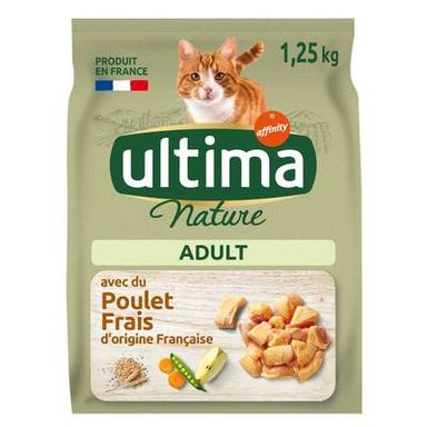 Affinity - Ultima Nature Croquettes Poulet Frais pour Chat Adulte, 1,25 kg
