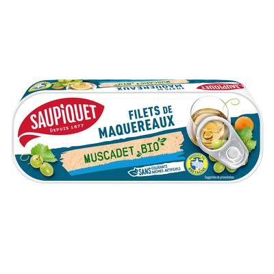 Saupiquet Filets de Maqueraux au Muscadet Bio, 120g