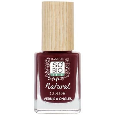 SO'BIO ETIC Vernis à ongles, Natural Color, 15 Séduisant rouge