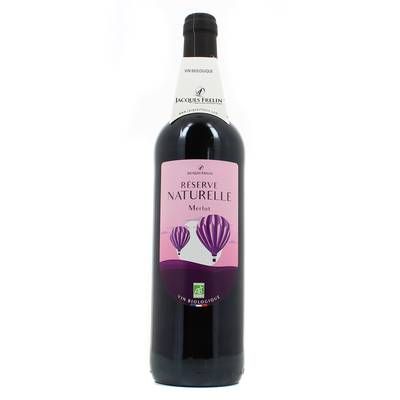 Vin de pays d'Oc rouge IGP Merlot - Cabernet Bio, 75cl