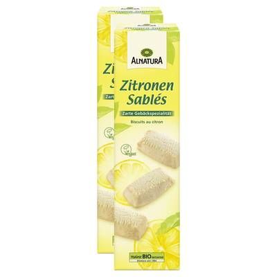 Alnatura Biscuit Au Citron Bio, Lot de 2x110g