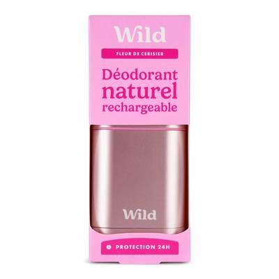 Wild Déodorant stick rechargable fleur cerisier, 40g