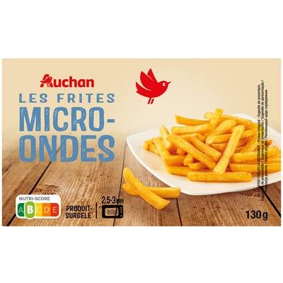 Auchan Frites pour micro-ondes, 130g