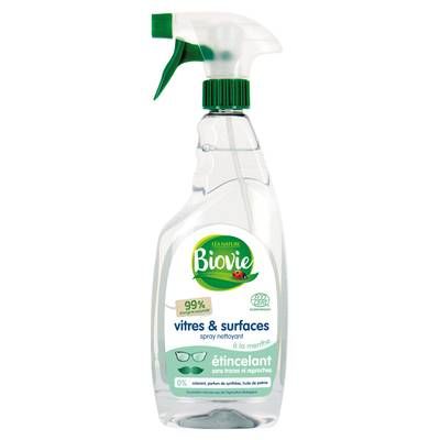 Biovie Nettoyant vitres et surfaces écologiques parfum menthe Ecocert, 500ml