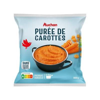 Auchan Purée de carottes, 800g