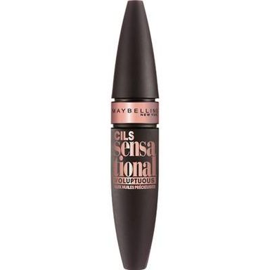 Gemey Maybelline Mascara Cils Sensational Voluptuous aux huiles précieuses, Noir - 9.5ml