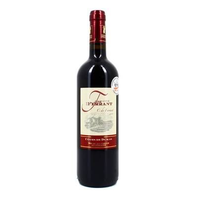 Côtes De Duras Rouge AOC C de Ferrant, cuvée fûts de chêne, 75cl