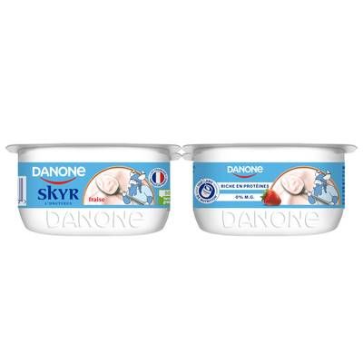 Danone Skyr fraise onctueux 0%mg, 4x100g