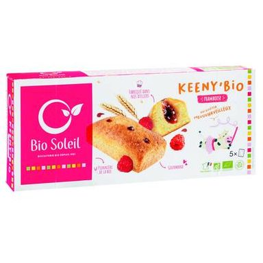 Bio Soleil Keeny Bio fourrée Framboise, 160g