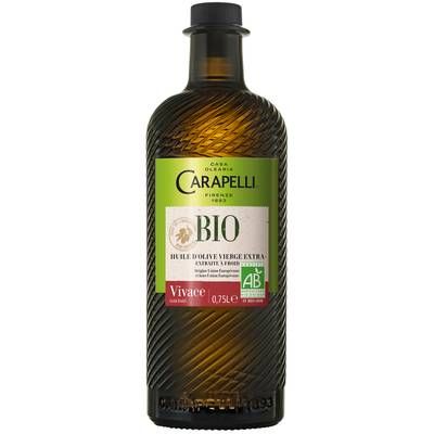 Carapelli Huile d'Olive Vierge Extra Vivace Bio Fruitée, 75cl