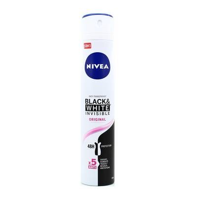 Nivea Déodorant spray 48h Invisible for black & white, 200ml