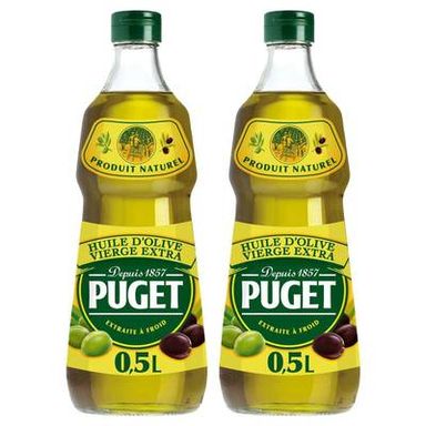 Puget Huile d'Olive Vierge Extra - La Classique, Lot de 2x50cl