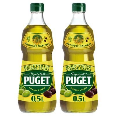 Puget Huile d'Olive Vierge Extra - La Classique, Lot de 2x50cl