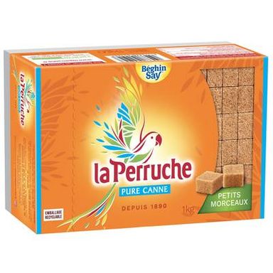 La Perruche Sucre Brun en carré, 1Kg
