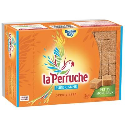 La Perruche Sucre Brun en carré, 1Kg