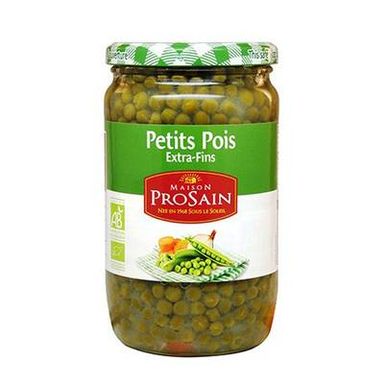 Prosain Petits pois extra fins bio, 690G