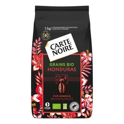 Carte Noire Café en grains Honduras Bio 100% arabica, 1Kg