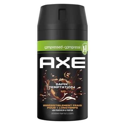 Axe Déodorant spray Homme compressé Anti-odeur 48h Dark Temptation, 100ml