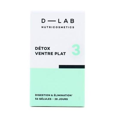 D-Lab Détox ventre plat - Digestion & Élimination - Compléments Alimentaires, 95G