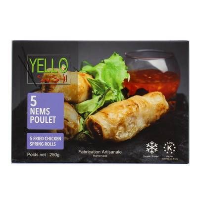 Yello Sushi Nems au poulet, 5 nems - 250g