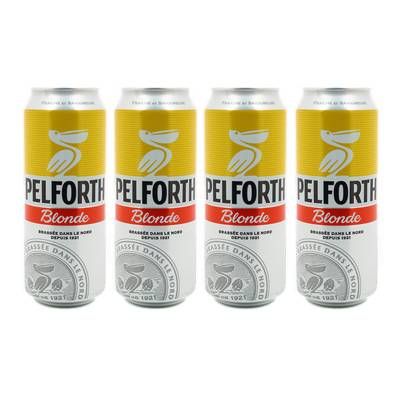 Pelforth Bière blonde 5.8°, Lot de 4x50cl