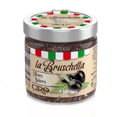 Ciro Tapenade d'Olive Noires sans Gluten, 180g