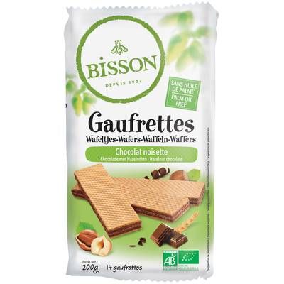 Bisson Gaufrettes Chocolat Noisette Bio, 200g