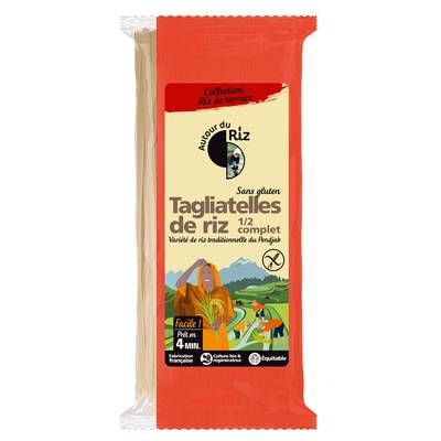 Autour Du Riz Nouilles de riz Thaïes bio demi-complet sans gluten, 400g