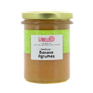 Confiture Re-Belle Confiture Banane Agrumes, 230g