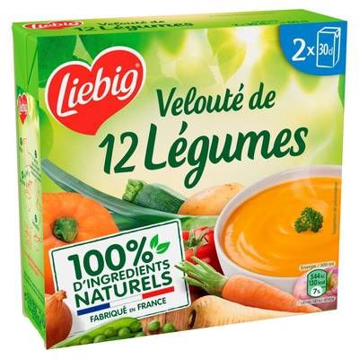 Liebig Soupe Velouté de 12 Légumes, 2x30cl