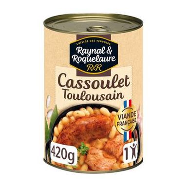 Raynal et Roquelaure Cassoulet Toulousain cuisiné à la graisse d'oie, 420g