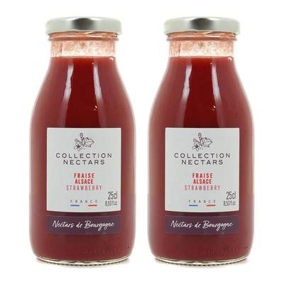 Nectars de Bourgogne Nectar de Fraise d'Alsace, Lot de 2x25cl
