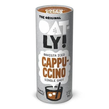 Oatly Barista Iced Cappuccino - Boisson d'avoine au café avec calcium ajouté, 235ml