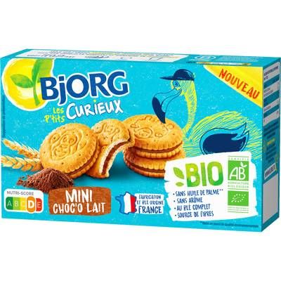 Bjorg - Les Petits Curieux Biscuits Mini Choco Lait Bio, 168g