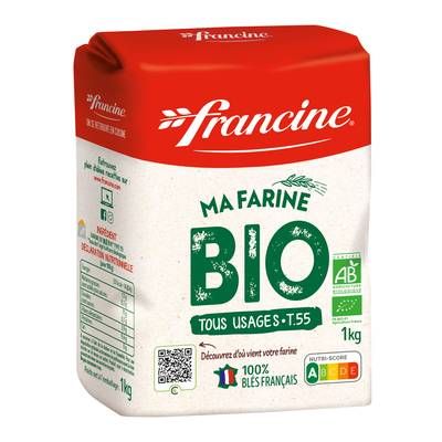 Francine Farine de Blé T55 Bio, 1kg