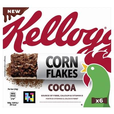 Kellogg's Barre Céréale Cornflake Cacao, 6x24g