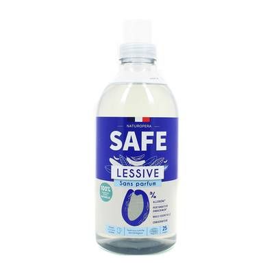 SAFE Lessive Ultra Douceur-Sans Allergènes, Sans Parfum, 1L